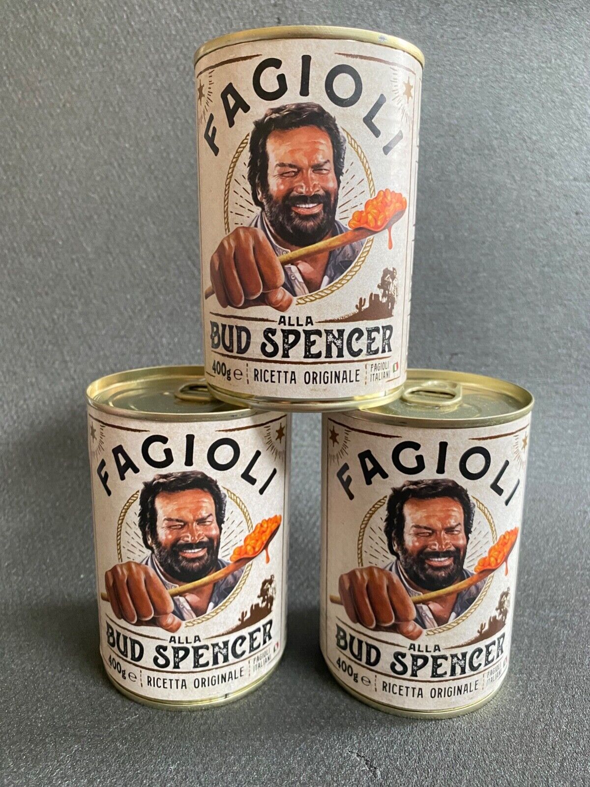 Fagioli alla Bud Spencer Ricetta Originale Bohnen & Speck Beans & Bacon 3x 400g