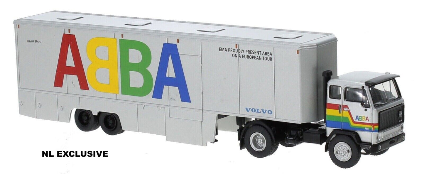 Volvo F89 Show Truck ABBA Tour 1977 Limited Edition Brekina 85683 H0 1:87