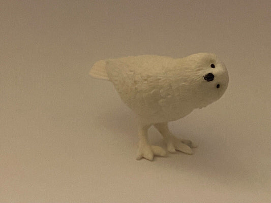 Schneeeule Eule Uhu Schnee-Eule Kunststoff Hedwig Diorama Maßstab ca. 1:10/1:12
