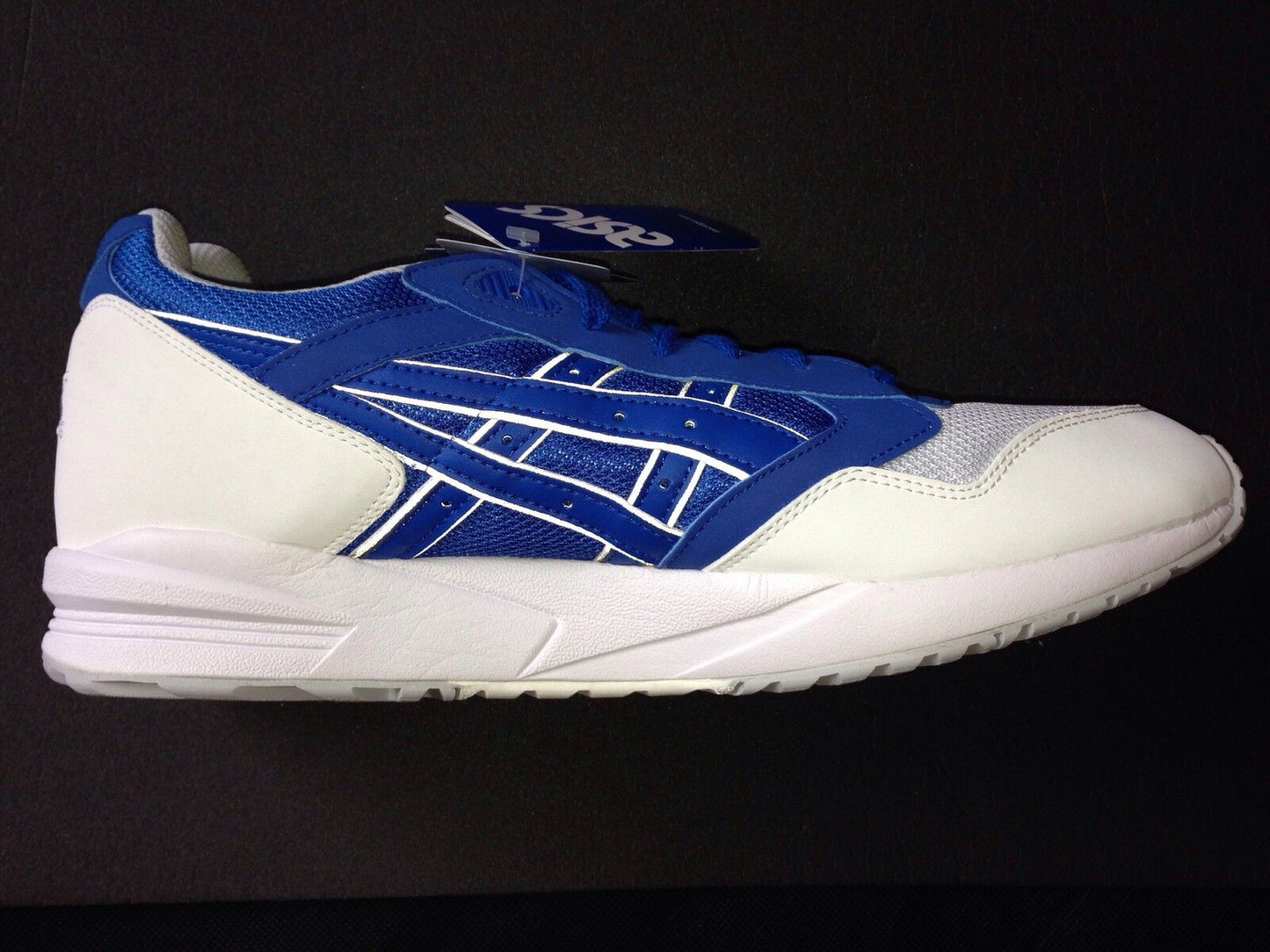Asics Gel Saga rare vintage blue & white CW new US 12 UK 11 EUR 46,5 CM 29,5