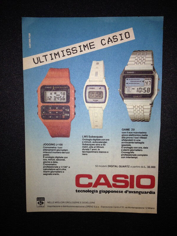 Reklame Werbung Ad für Casio Game-20 GM-20 vintage LCD Armbanduhr 80er 80´s