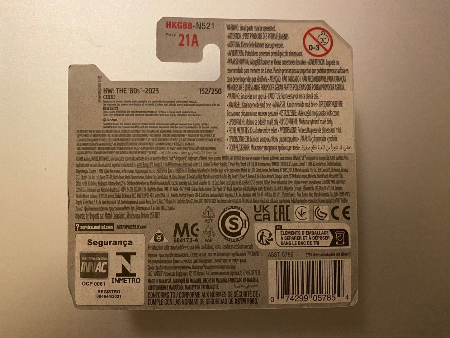 Audi Sport Quattro #84 schwarz Hot Wheels 1:64 Neu in OVP