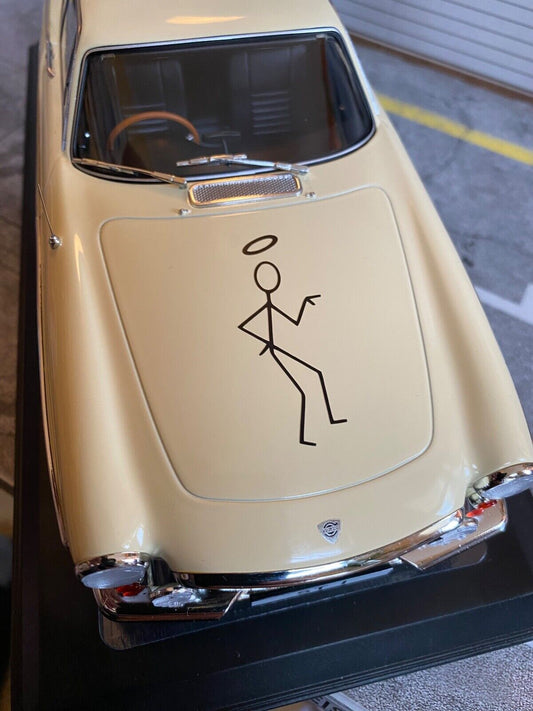 Volvo 1800 S 1967 RHD Simon Templar The Saint with hood decal new in box 1:18