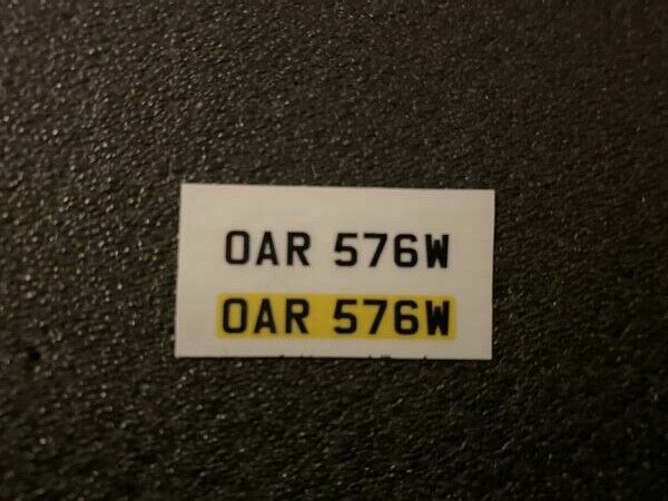 Kennzeichen OAR 576W für Ford Capri 3.0 S Die Profis The Professionals "A" 1:18