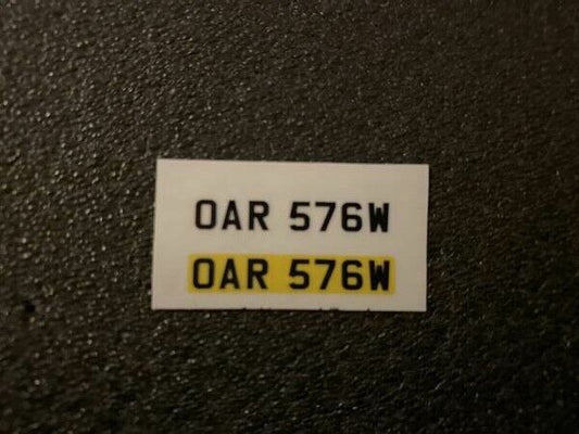 Kennzeichen OAR 576W für Ford Capri 3.0 S Die Profis The Professionals "A" 1:18