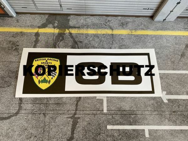 Aufkleber BRITISH RACING & SPORTS CAR CLUB für Ford Escort RS 2000 Die Profis A