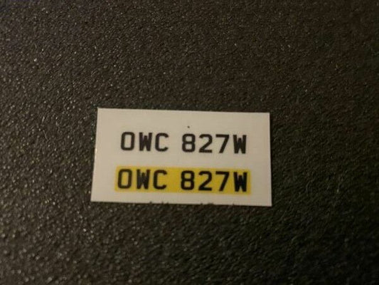 Kennzeichen OWC 827W für Ford Capri 3.0 S Die Profis The Professionals "A" 1:18