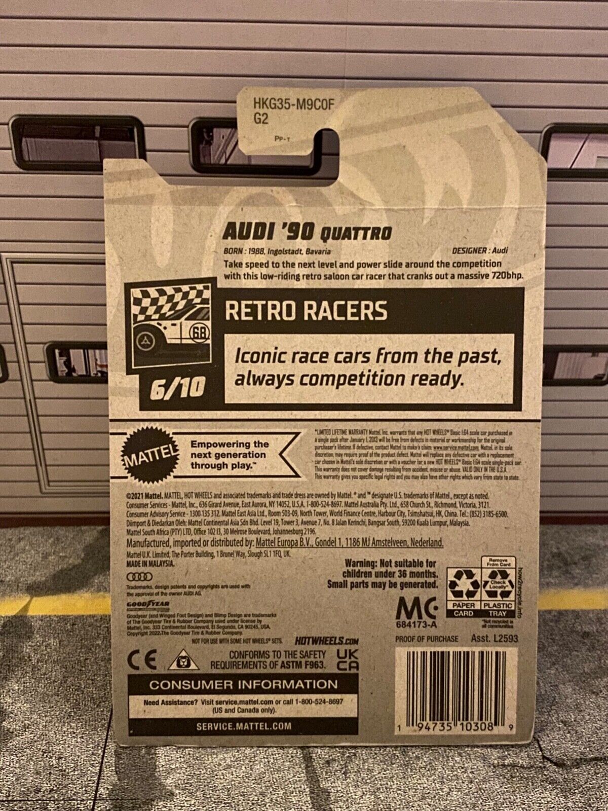 Audi 90 IMSA GTO Custom mit Real Riders Hot Wheels 1:64 in OVP