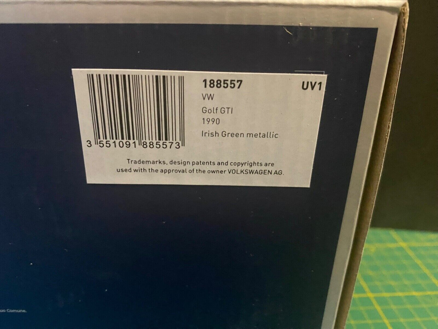 VW Golf GTI G60 19E Irish Green Pearl Effect C6Y 1 of 500 Norev Neu in OVP 1:18