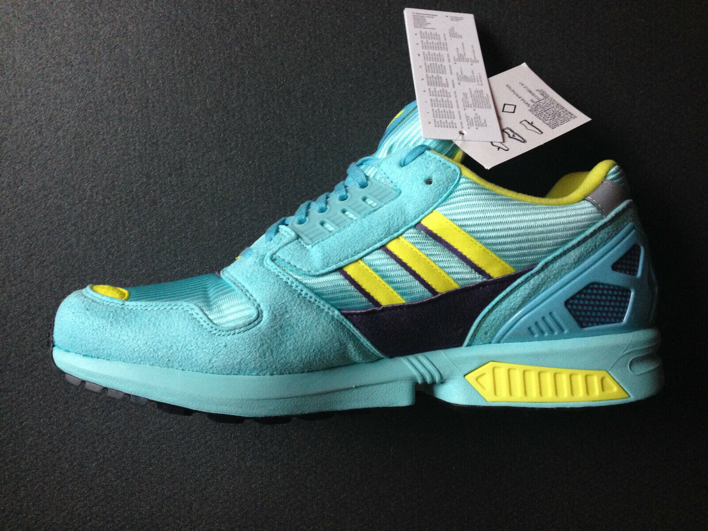 Adidas ZX 8000 Aqua EG8784 Neu new US 12 UK 11,5 EUR 46 ⅔ + Nintendo Gameboy Set
