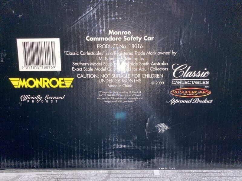 Monroe Safety Car Holden VT Commodore Classic Carlectables 18016 Die Cast 1:18