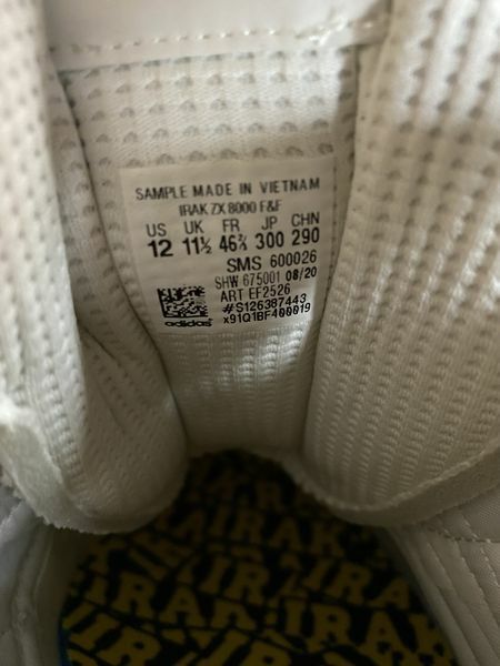 Adidas ZX 8000 x IRAK Family & Friends 1 of 16 pairs F&F US 12 UK 11,5 EUR 46 ⅔
