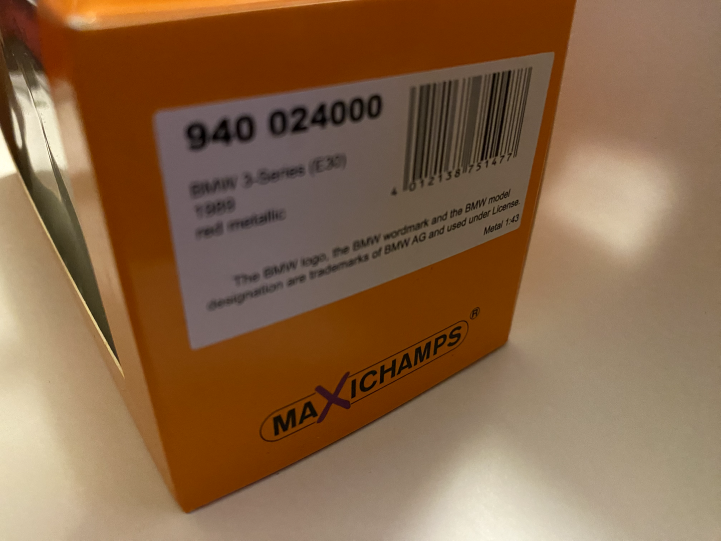BMW 3er 316 318 320 323 (E30) Calypso Rot Minichamps Maxichamps Neu in OVP 1:43