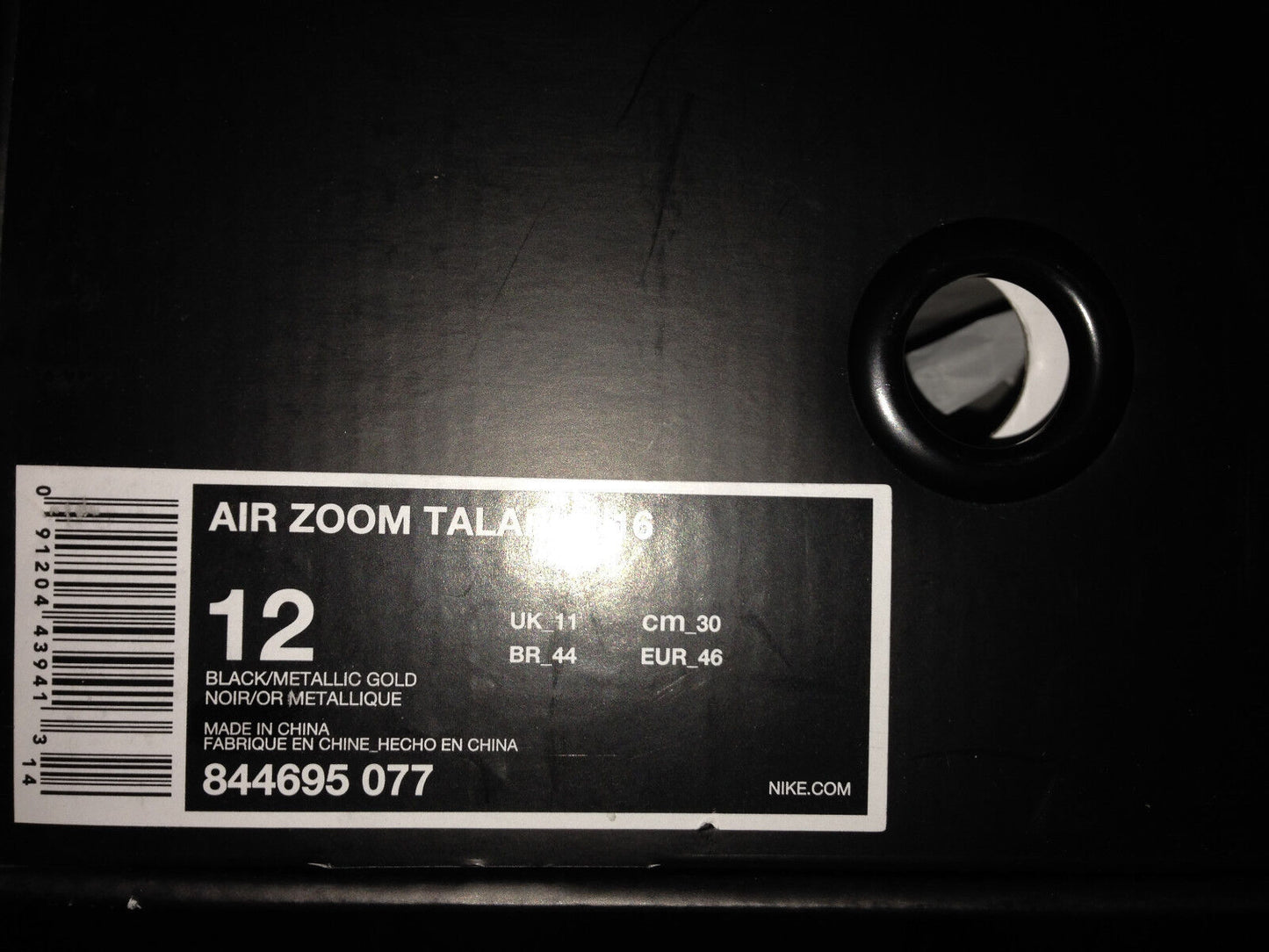 Nike Air Zoom Talaria black/gold new in box Neu in Box US 12 UK 11 EUR 46
