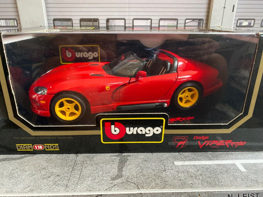 Dodge Viper RT/10 Ketchup & Mustard rot/gelb USA Sondermodell Bburago NEU 1:18