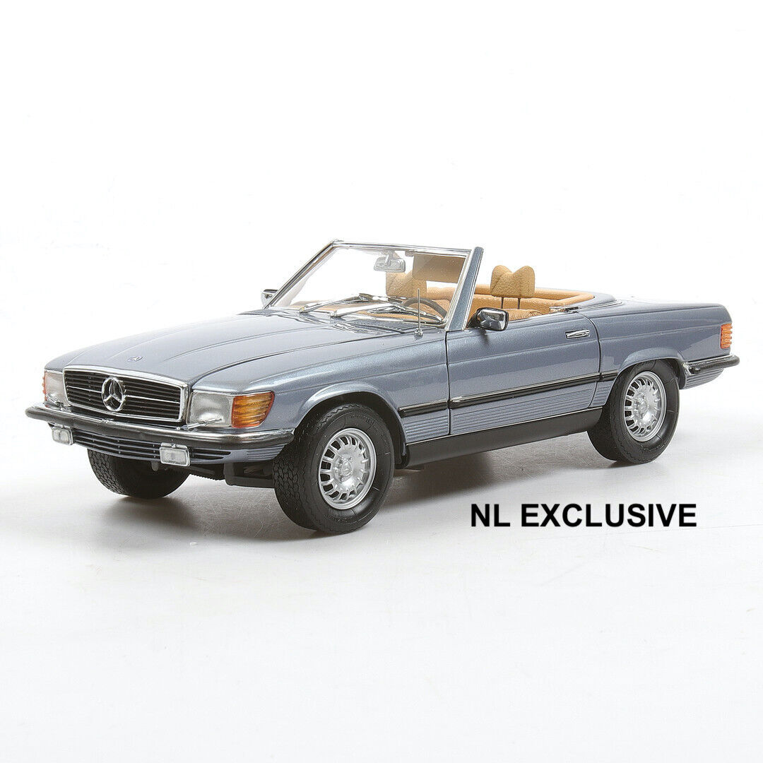 Mercedes 450SL R107 Cabrio 1973-80 Hellblau metallic M024-A CMC Neu in OVP 1:18