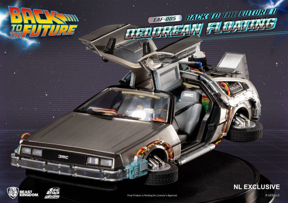 DeLorean Back to the Future Zurück in die Zukunft Floating DeLuxe Version 1:20