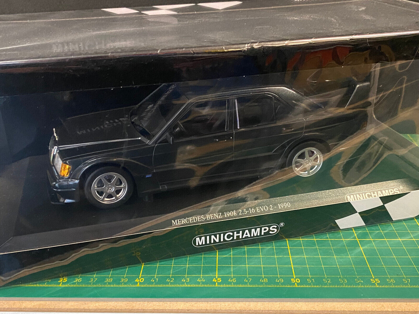 Mercedes Benz 190E 2.5-16V Evo2 Blue Black Minichamps 155036100 Neu OVP 1:18