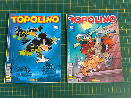 Micky Maus Donald Duck Topolino Panini Comic 85 Years Anniversary Nr. 3316+3317