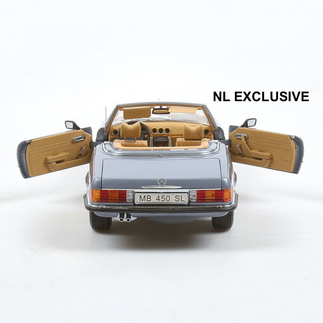 Mercedes 450SL R107 Cabrio 1973-80 Hellblau metallic M024-A CMC Neu in OVP 1:18