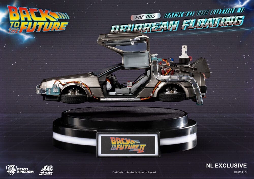 DeLorean Back to the Future Zurück in die Zukunft Floating DeLuxe Version 1:20