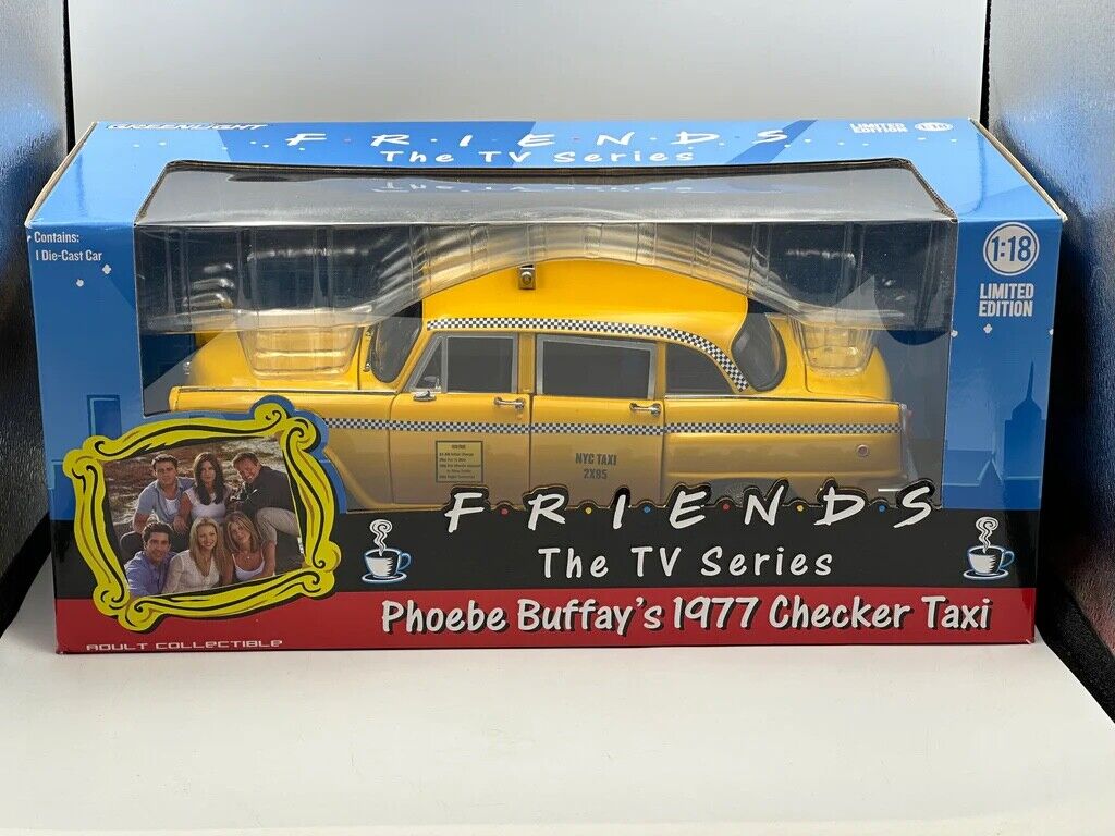 Phoebe Buffay´s 1977 Checker Taxi Cab FRIENDS TV-Serie Greenlight 12887 NEU 1:18