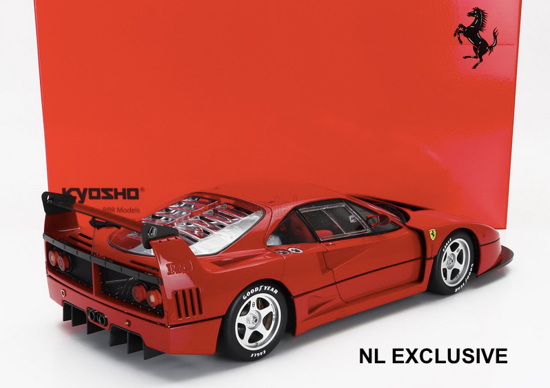 Ferrari F40 Competizione 1989 Rosso Corsa Metall alles zu öffnen Kyosho Neu 1:12
