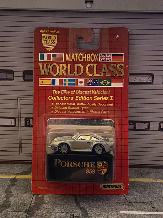 Matchbox Porsche 959 World Class Good Year Real Riders new in box NEU 1:64