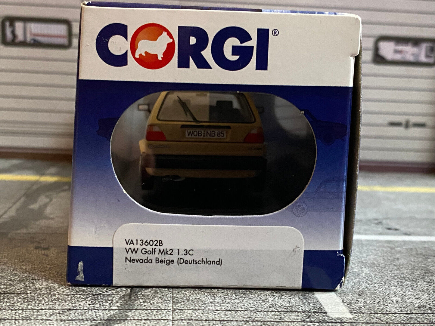 VW Golf 2 1,3 C (19E) Mk2 Nevada Beige Deutsche Version LHD Vanguards Corgi 1:43