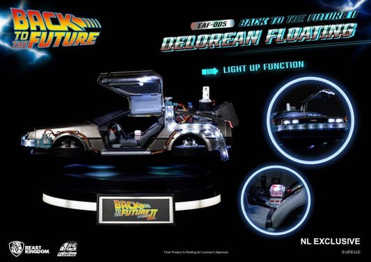 DeLorean Back to the Future Zurück in die Zukunft Floating DeLuxe Version 1:20