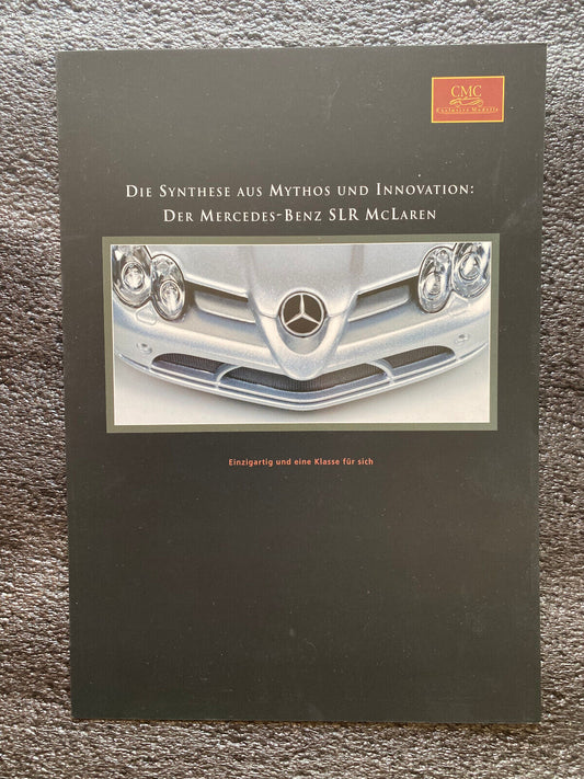 CMC Prospekt für Mercedes Benz McLaren SLR 1:12 Broschüre DinA4 auffklappbar Neu