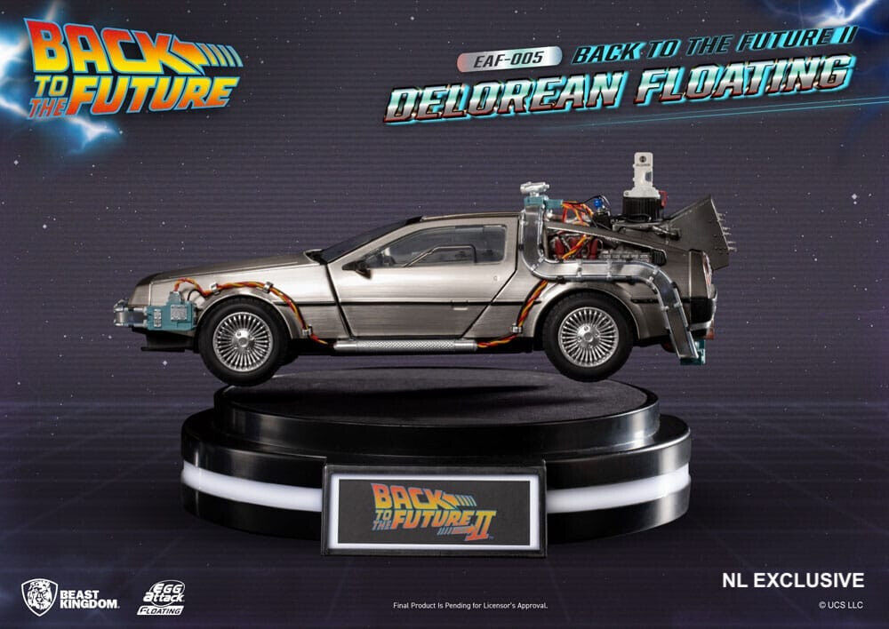 DeLorean Back to the Future Zurück in die Zukunft Floating DeLuxe Version 1:20