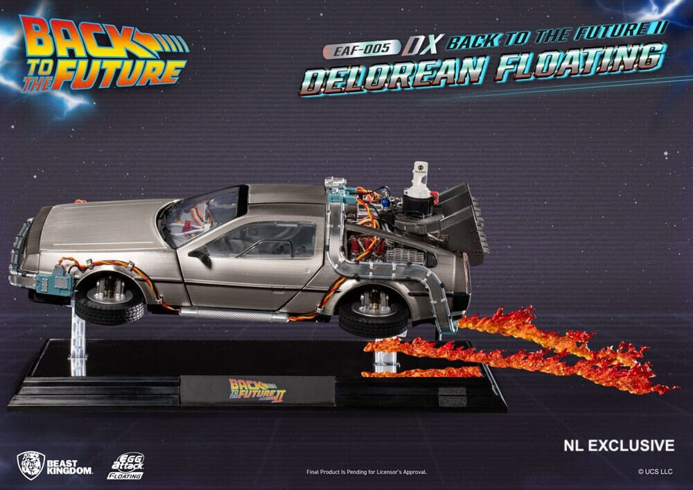 DeLorean Back to the Future Zurück in die Zukunft Floating DeLuxe Version 1:20