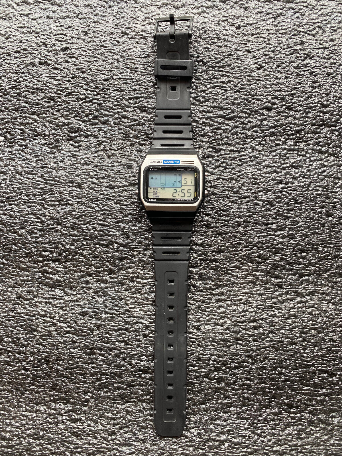 Casio Game-10 GM-10 Armbanduhr LCD Watch Clock 80s 80er Vintage Invaders Spiel