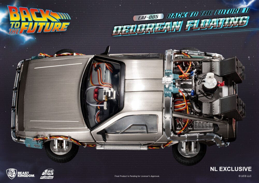 DeLorean Back to the Future Zurück in die Zukunft Floating DeLuxe Version 1:20