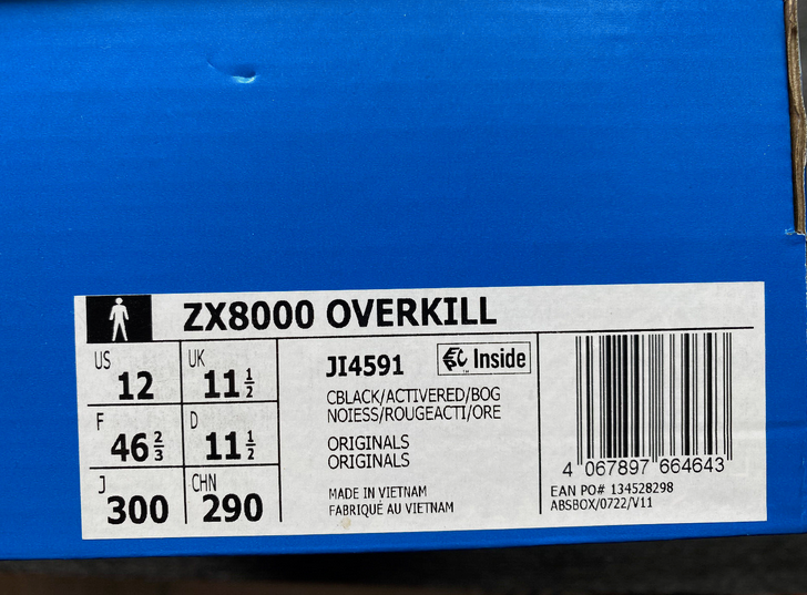 Adidas ZX 8000 Overkill Heimspiel DFB JI4591 Neu in Box US 12 UK 11,5 EU 46 ⅔