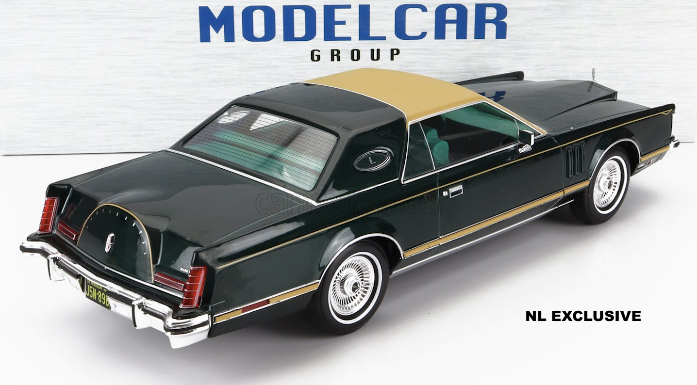 Lincoln Continental Coupe Mark V Green Beige MCG18404 new in box Neu in OVP 1:18