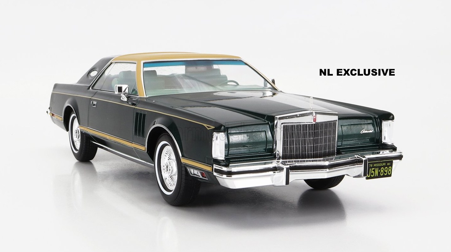 Lincoln Continental Coupe Mark V Green Beige MCG18404 new in box Neu in OVP 1:18