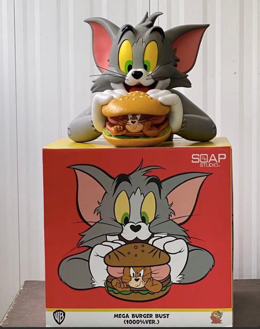 Tom & Jerry MEGA Burger Büste 1000% ca. 40 cm SOAP STUDIO CA178 new NEU in OVP
