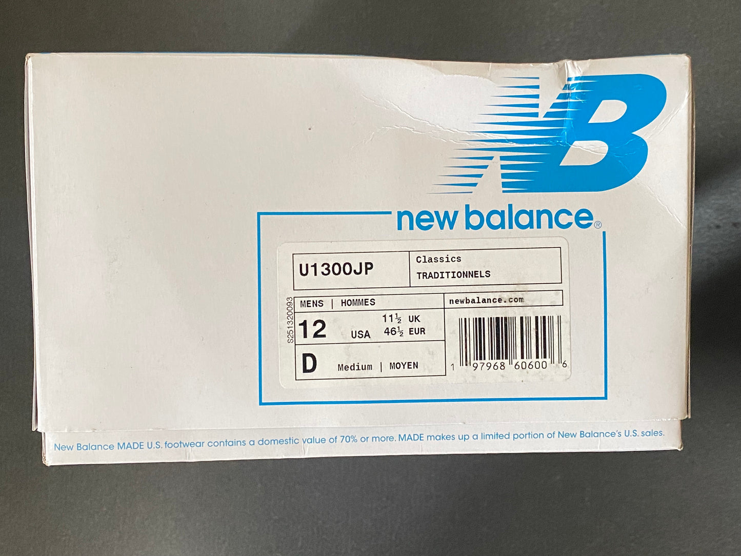 New Balance U1300JP 2025 1300 vintage colourway Neu in Box US 12 UK 11,5 EUR 46,5