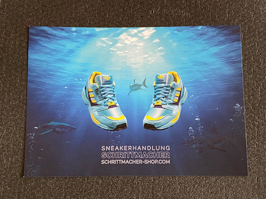 Poster & Postkarte vom Adidas ZX8000 Aqua ZX8000 von Schrittmacher -NUR POSTER & POSTKARTE-