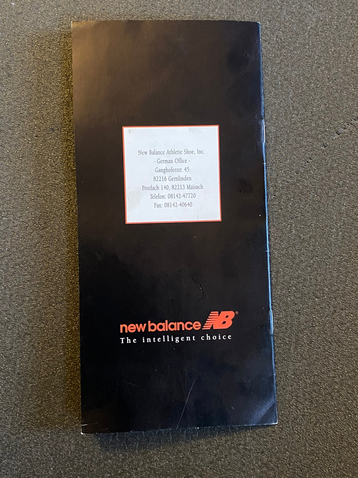 New Balance Sportschuh Katalog (deutsch) 1996 vintage u.a. mit 1600 / 996 / 577 Flyer Prospekt