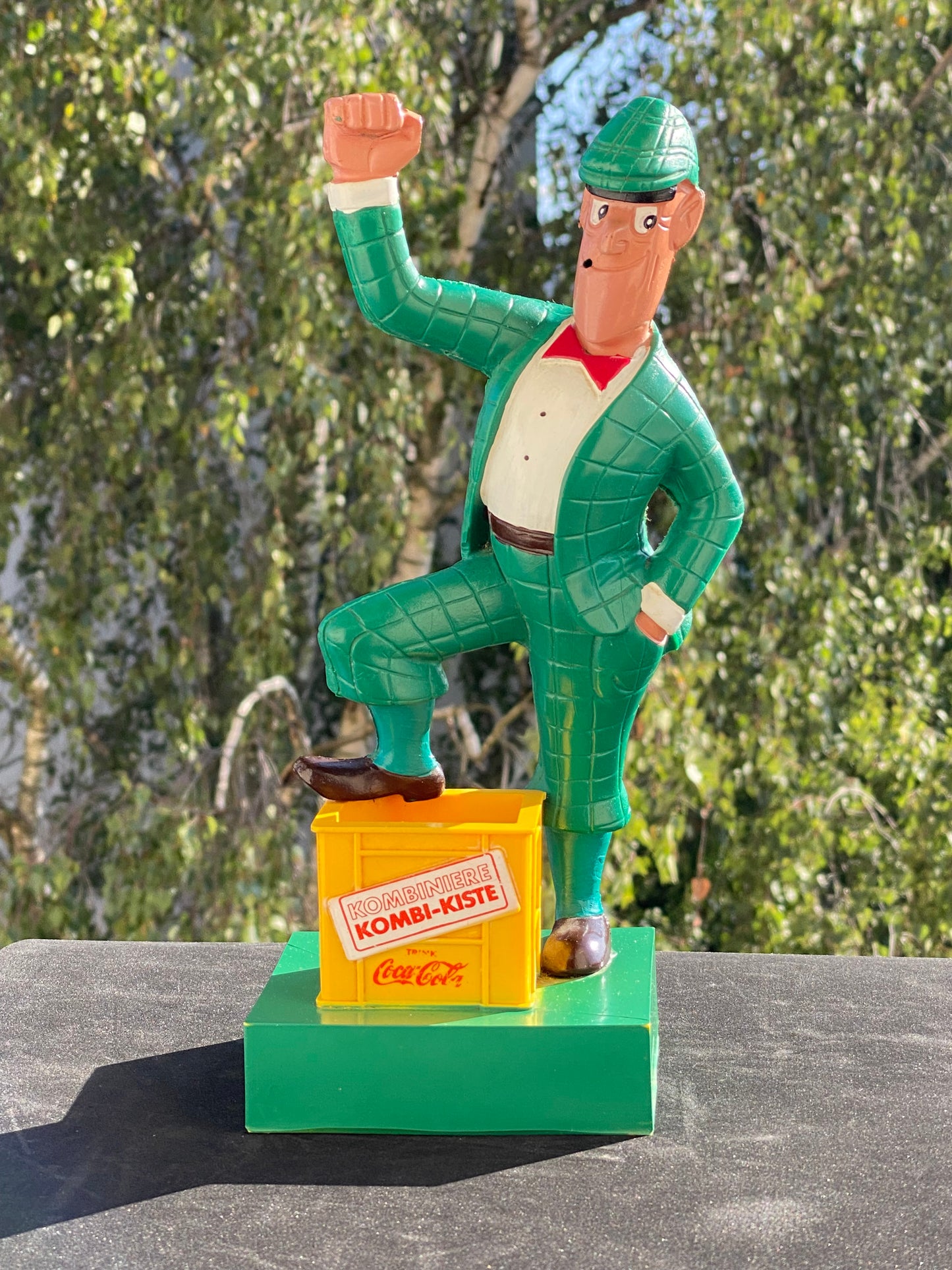 Nick Knatterton Coca Cola Kombi-Kiste Werbefigur 80er Jahre Höhe ca. 27 cm