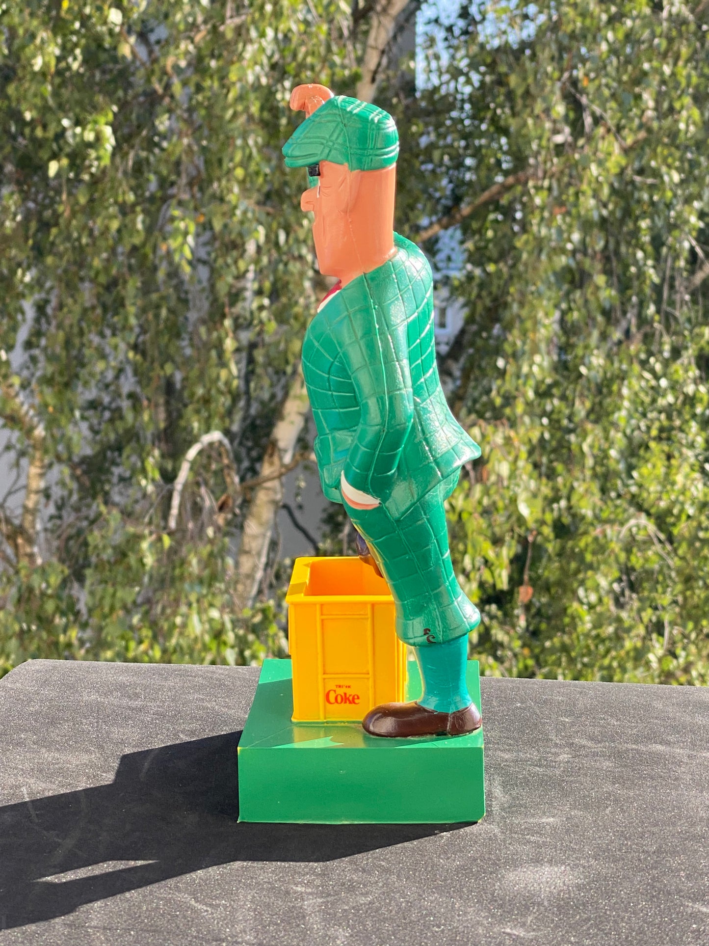 Nick Knatterton Coca Cola Kombi-Kiste Werbefigur 80er Jahre Höhe ca. 27 cm