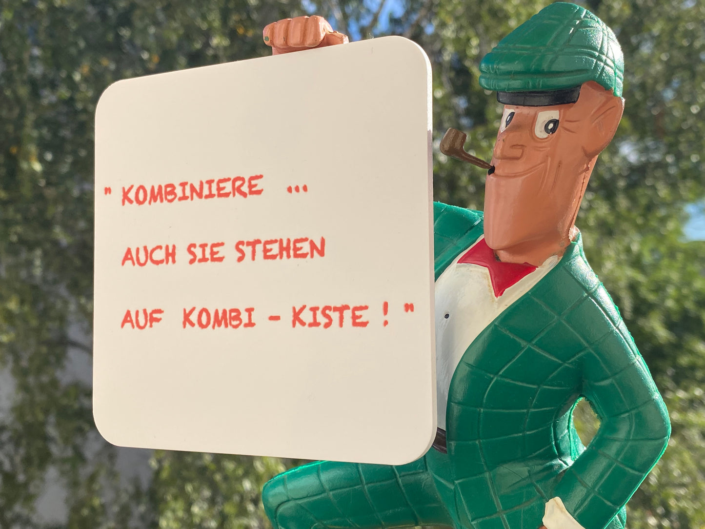 Nick Knatterton Coca Cola Kombi-Kiste Werbefigur 80er Jahre Höhe ca. 27 cm