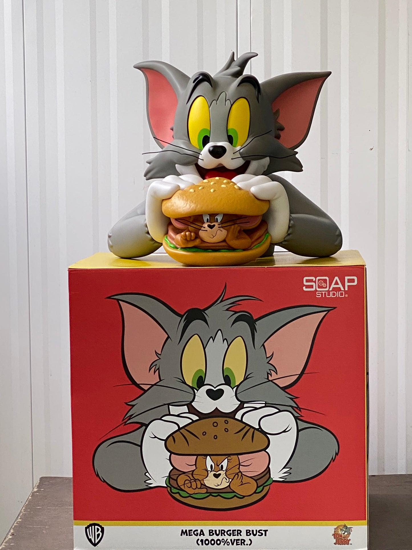 Tom & Jerry MEGA Burger Büste 1000% ca. 40 cm SOAP STUDIO CA178 new in box Neu in OVP