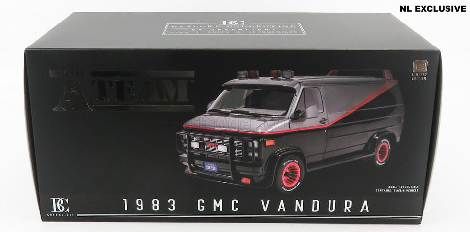 A-Team Van GMC Vandura Greenlight Bespoke Collection Neu in OVP new in box 1:12
