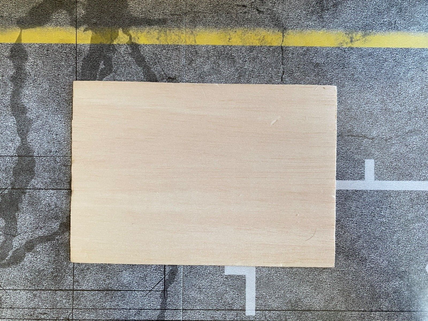 Holzplatte Balsaholz 14,5 x 10 x 0,2 cm für Ladefläche PickUp Umbau Tuning 1:18