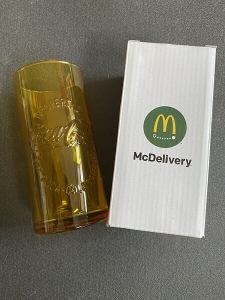McDonalds Coca Cola Glas gelb 2019 Verpackungsvariante B neu in OVP