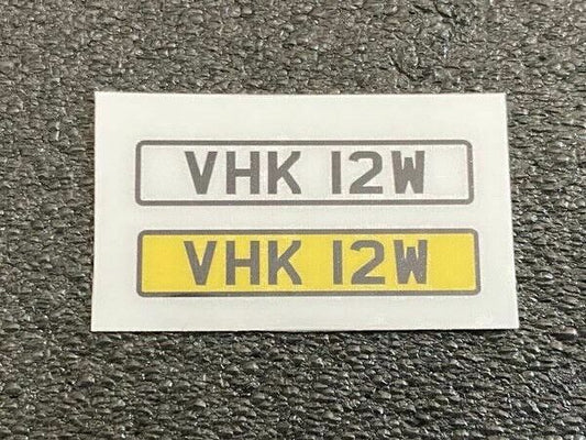 Kennzeichen VHK 12W für Ford Capri 3.0 S Die Profis The Professionals "B" 1:18